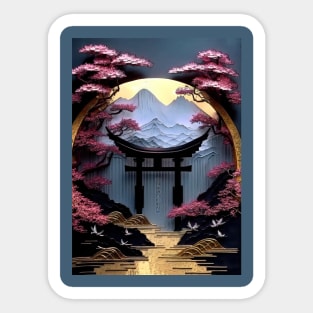 Japanese Torii epic gate Sticker